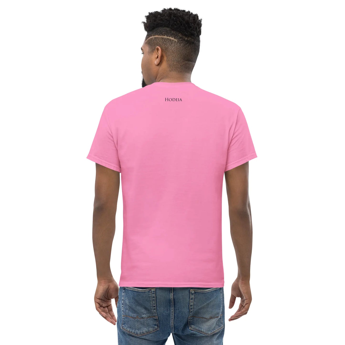 t-shirt coton femme homme l'ermite porté dos coloris rose