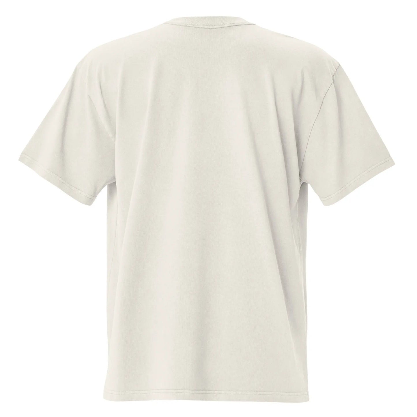 t-shirt coton femme homme oversize grande taille le cool dos coloris écru