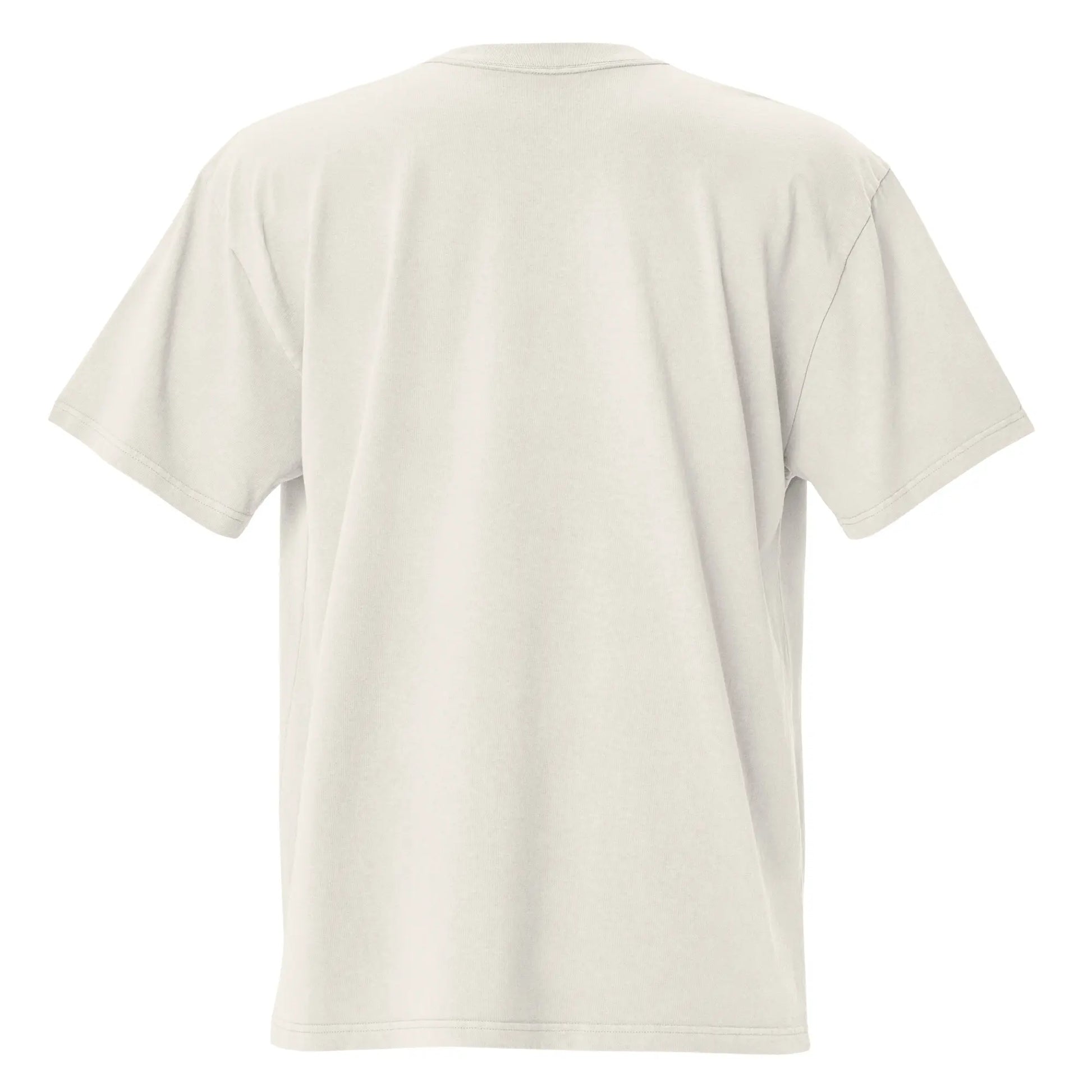 t-shirt coton femme homme oversize grande taille le cool dos coloris écru