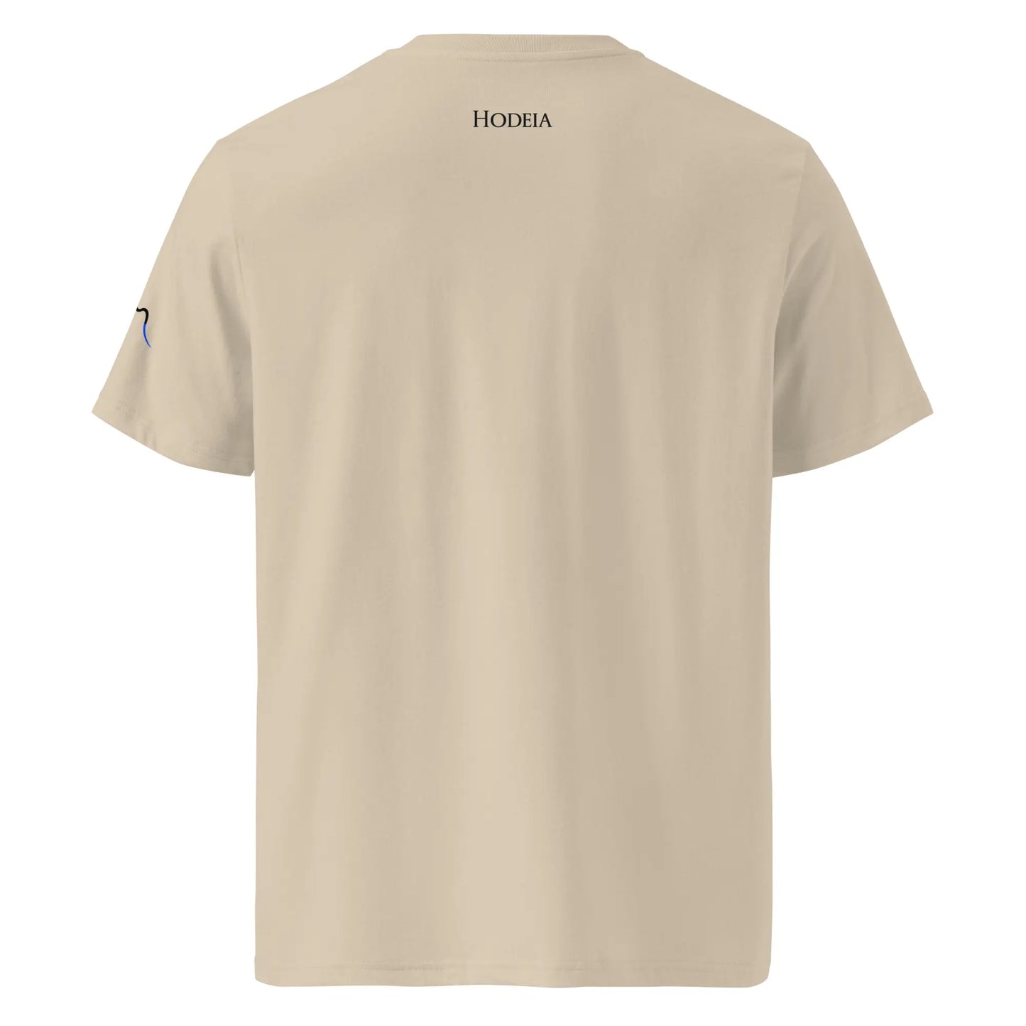 vue de dos du t-shirt premium en coton bio bidart centre coloris beige clair