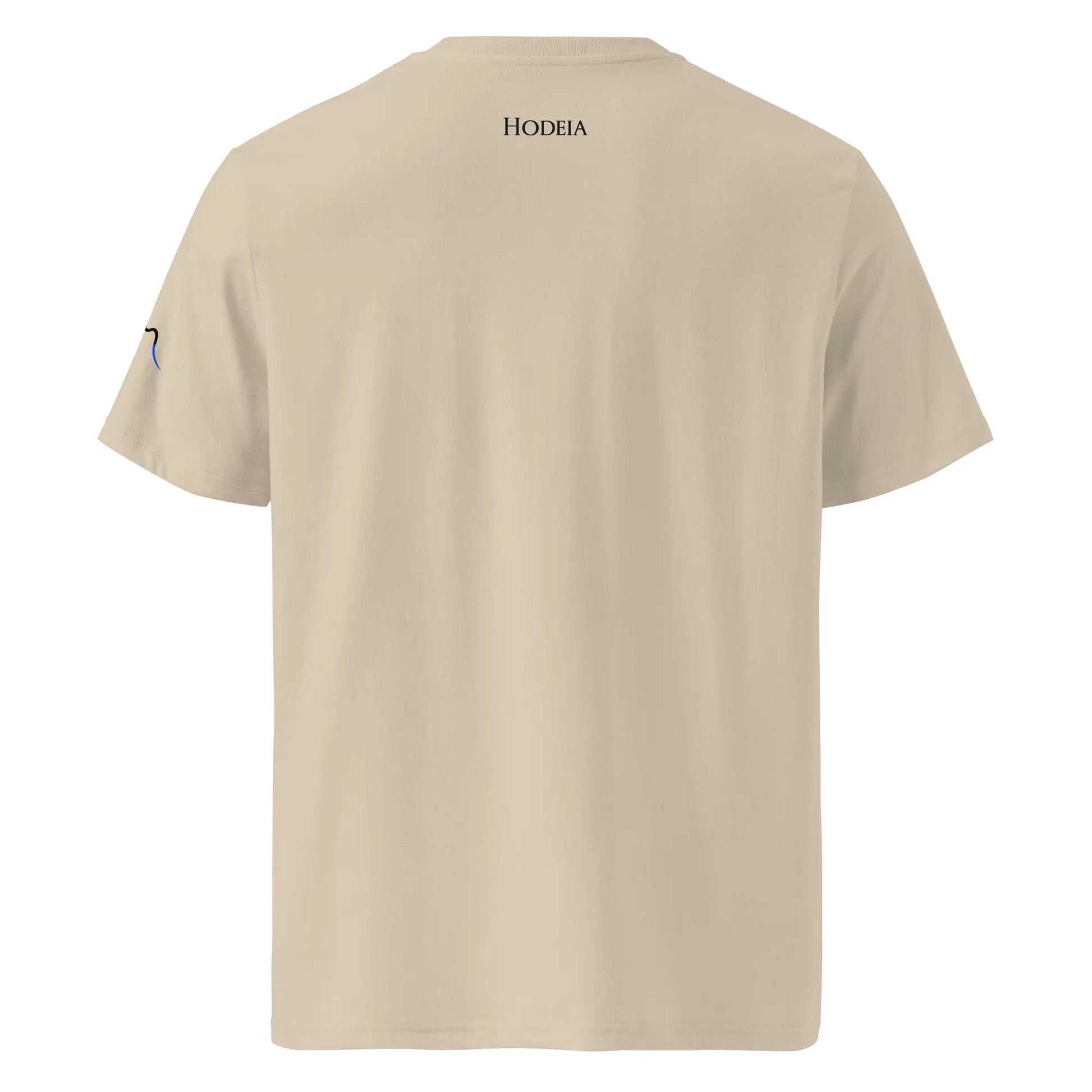 vue de dos du t-shirt premium en coton bio bidart centre coloris beige clair