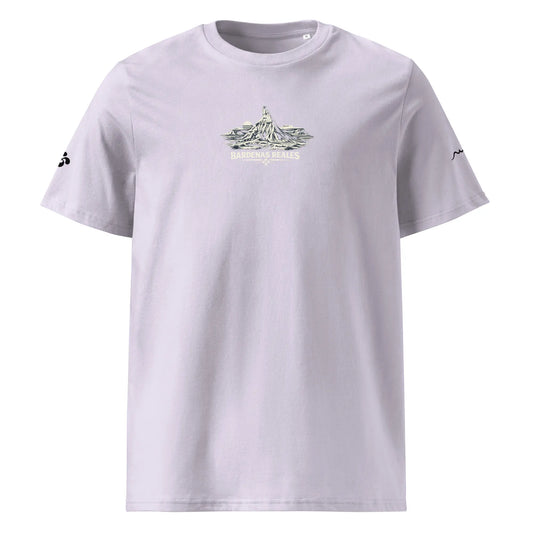 t-shirt premium coton bio femme homme bardenas reales face coloris mauve clair