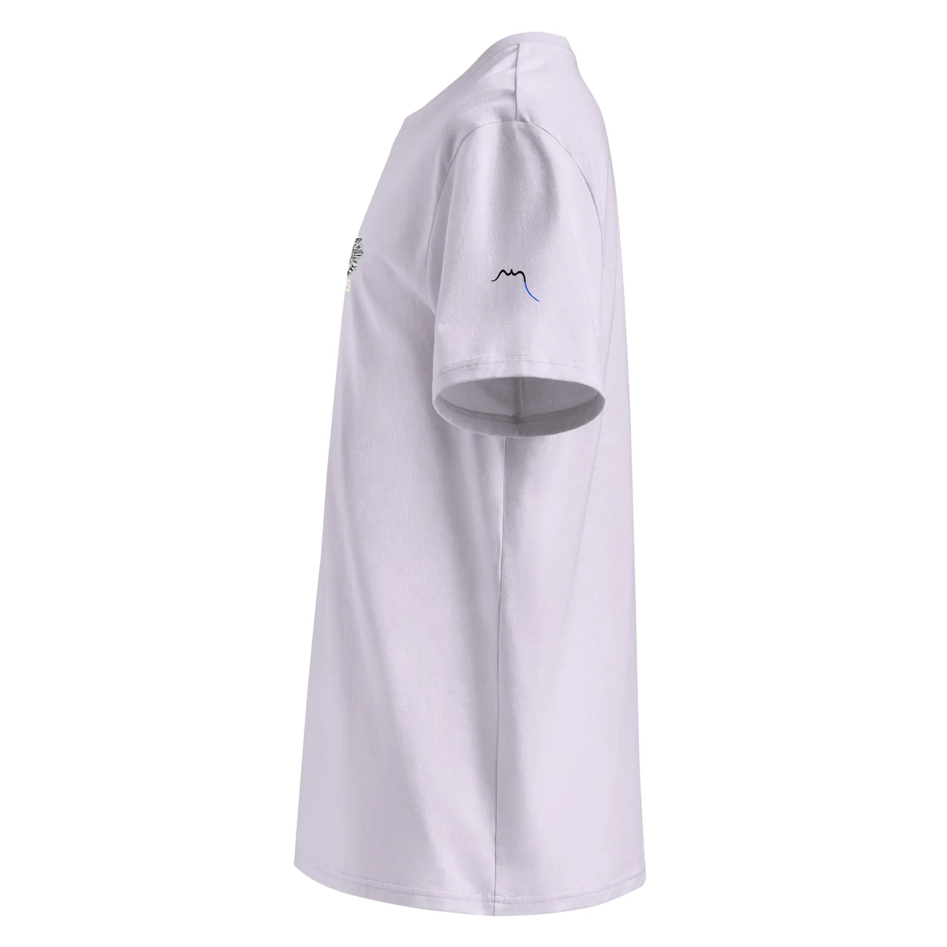 t-shirt premium coton bio femme homme bardenas reales côté coloris mauve clair