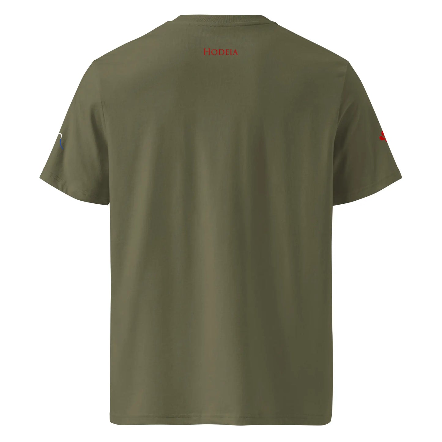 t-shirt premium coton bio femme homme biper gorri dos coloris vert kaki