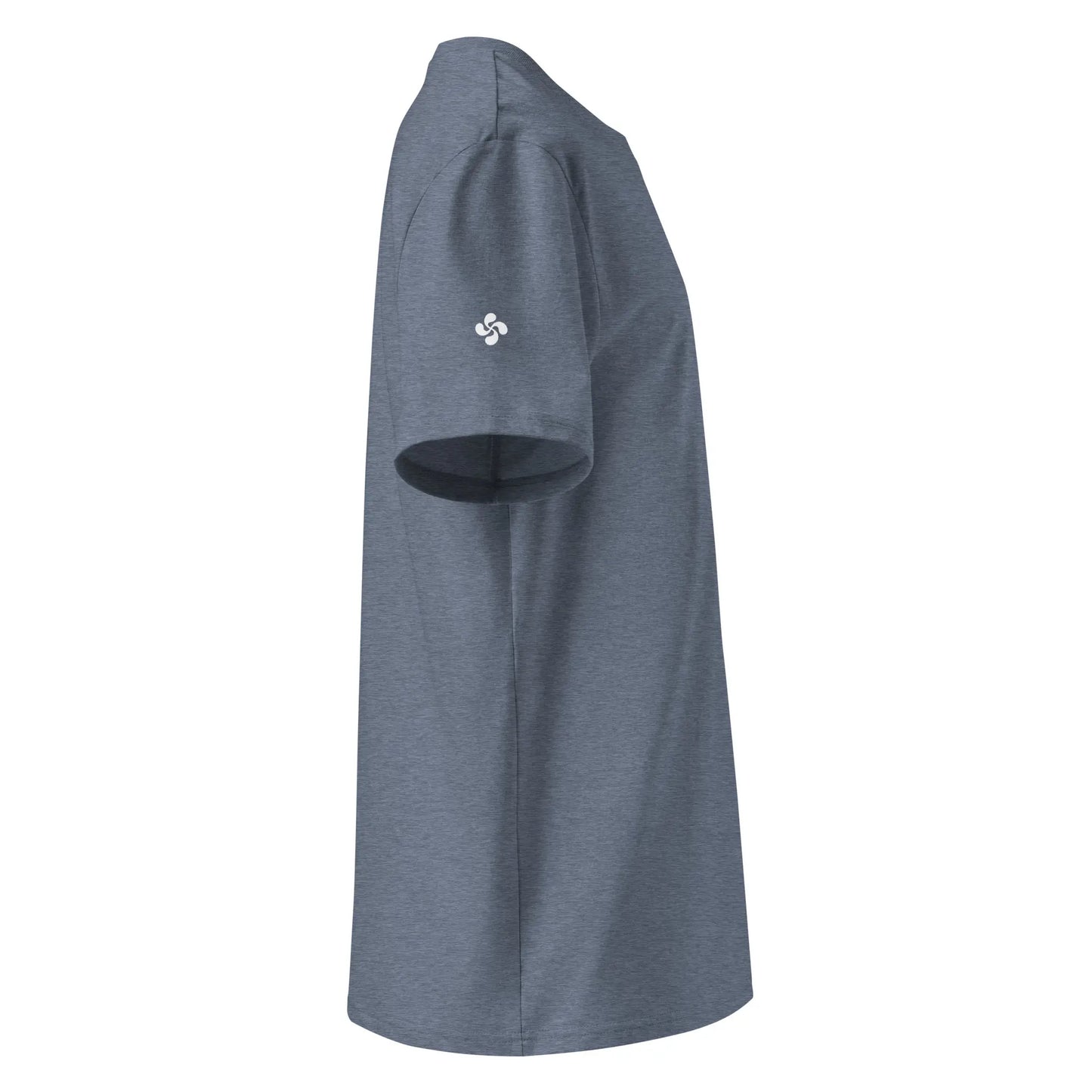 t-shirt premium coton bio femme homme biper gorri côté coloris gris bleu brouillarta 