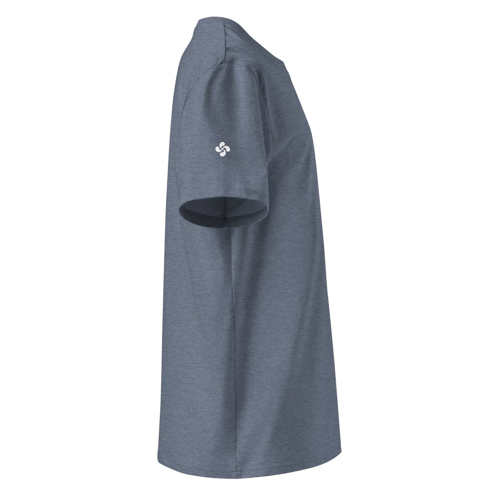 t-shirt premium coton bio femme homme biper gorri côté coloris gris bleu brouillarta 