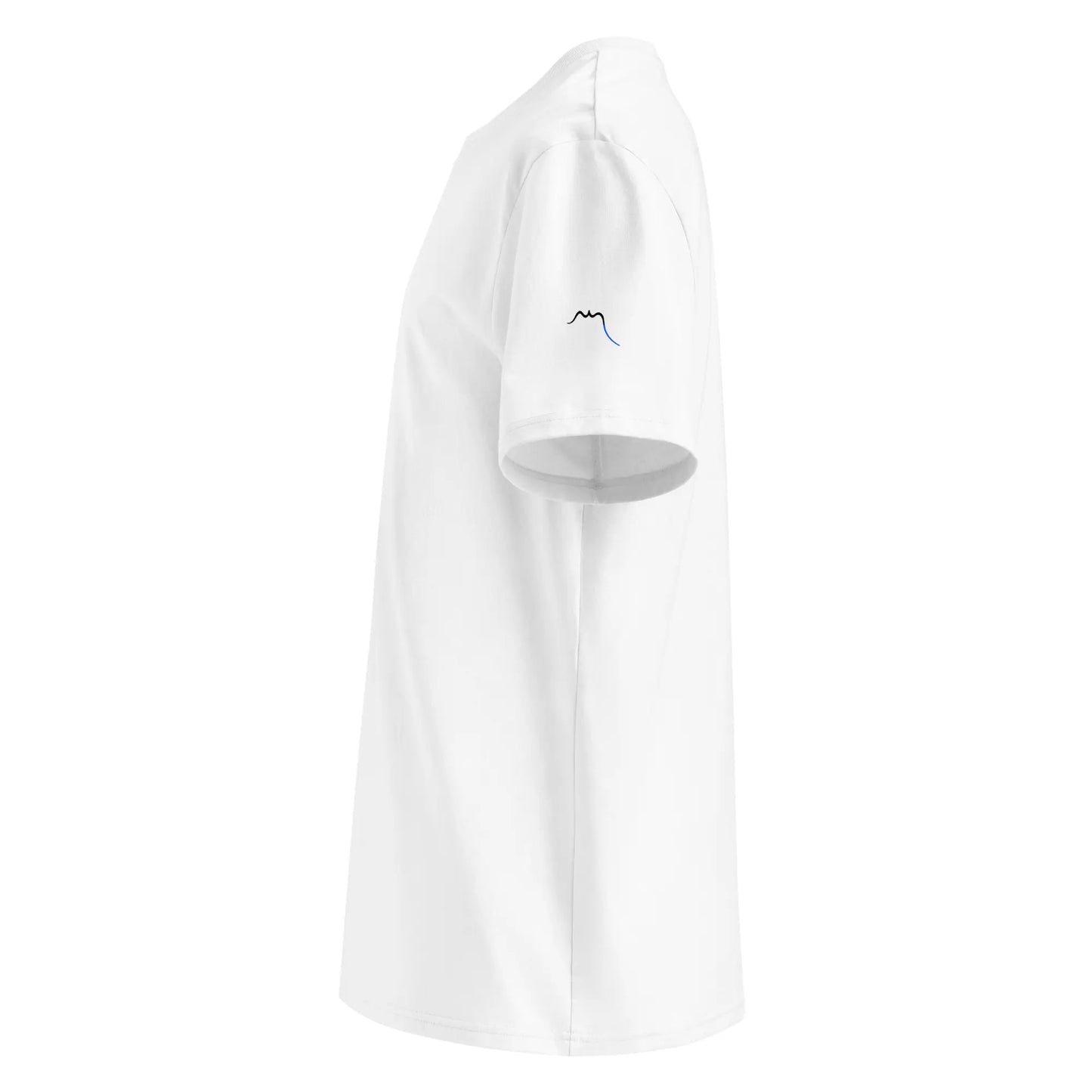 t-shirt premium coton bio femme homme biper gorri côté coloris blanc