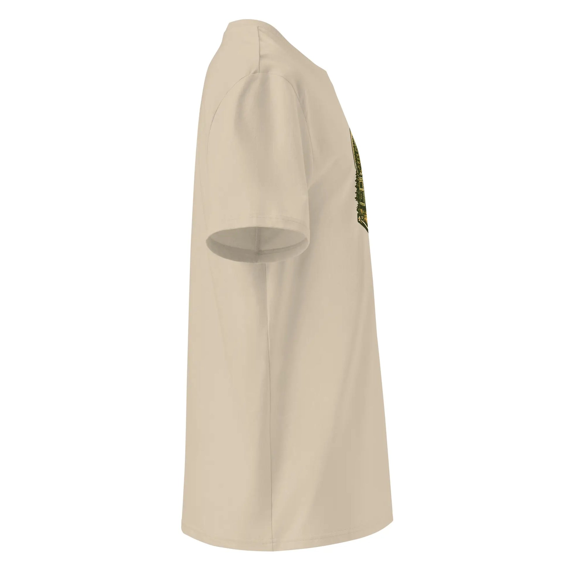 t-shirt premium coton bio femme homme freedom côté coloris beige