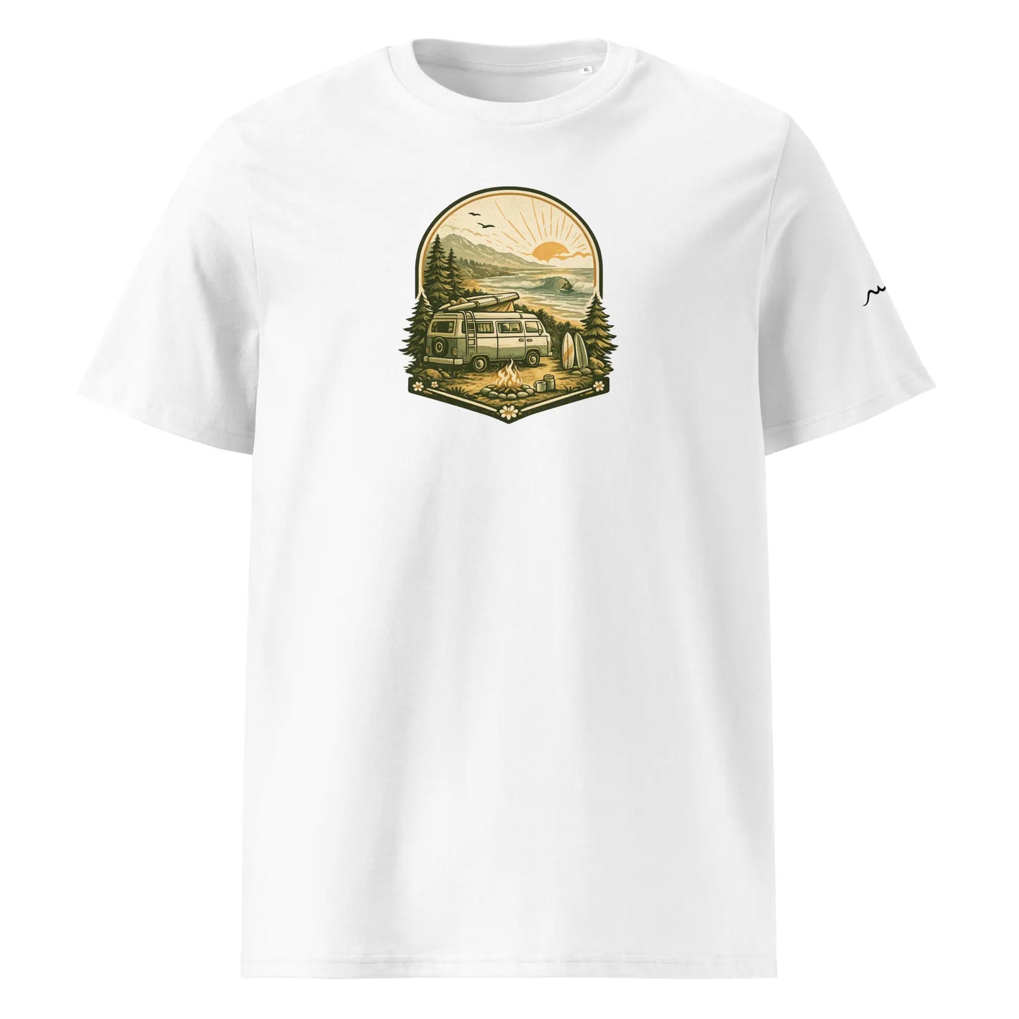 t-shirt premium coton bio femme homme freedom face coloris blanc