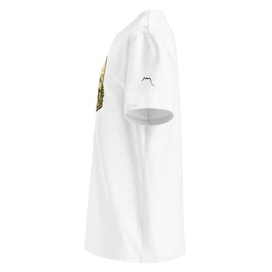 t-shirt premium coton bio femme homme freedom côté coloris blanc