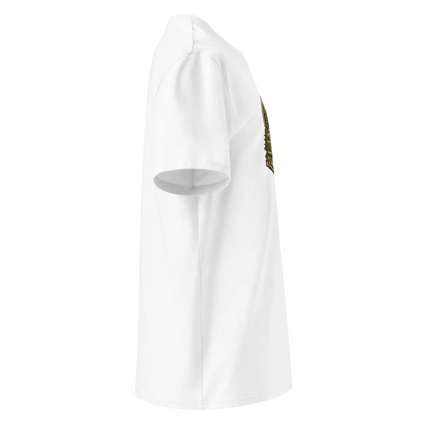 t-shirt premium coton bio femme homme freedom côté coloris blanc
