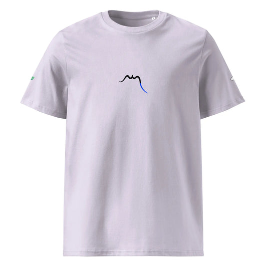 t-shirt premium coton bio femme homme hodeia face coloris mauve clair