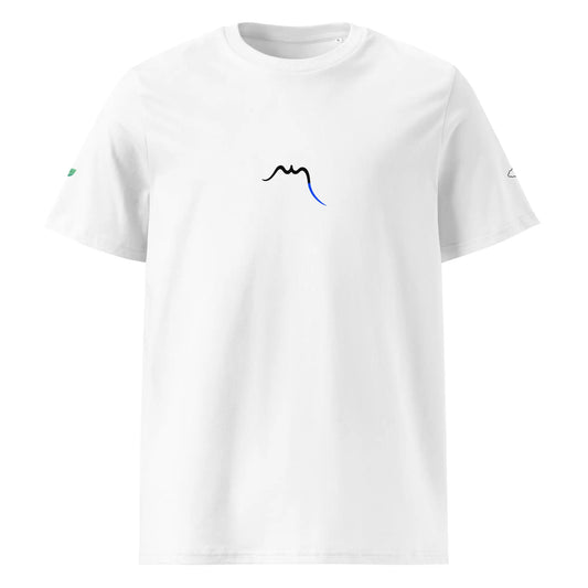 t-shirt premium coton bio femme homme hodeia face coloris blanc