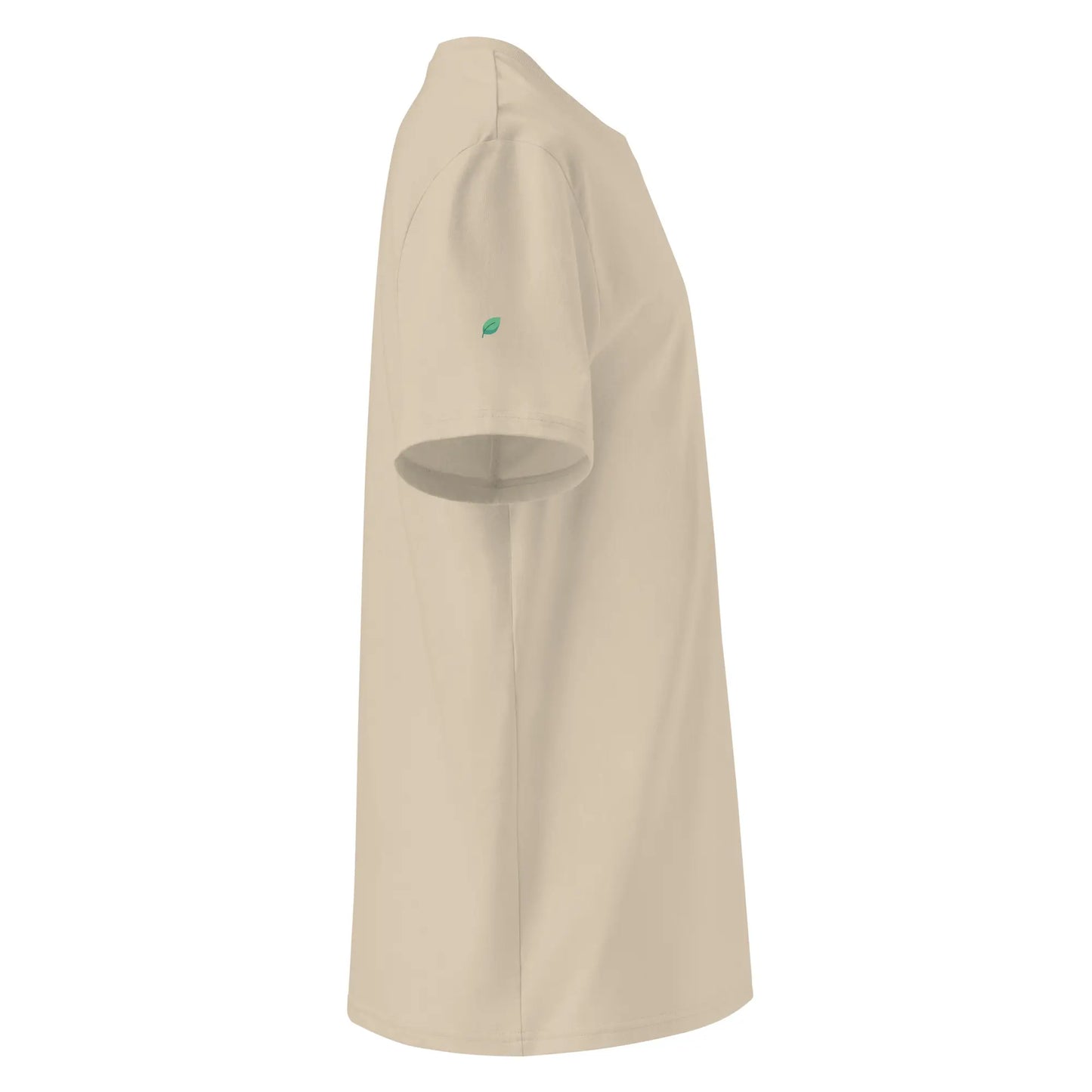t-shirt premium coton bio femme homme hodeia côté coloris beige