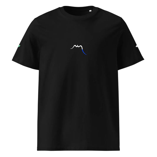 t-shirt premium coton bio femme homme hodeia face coloris noir