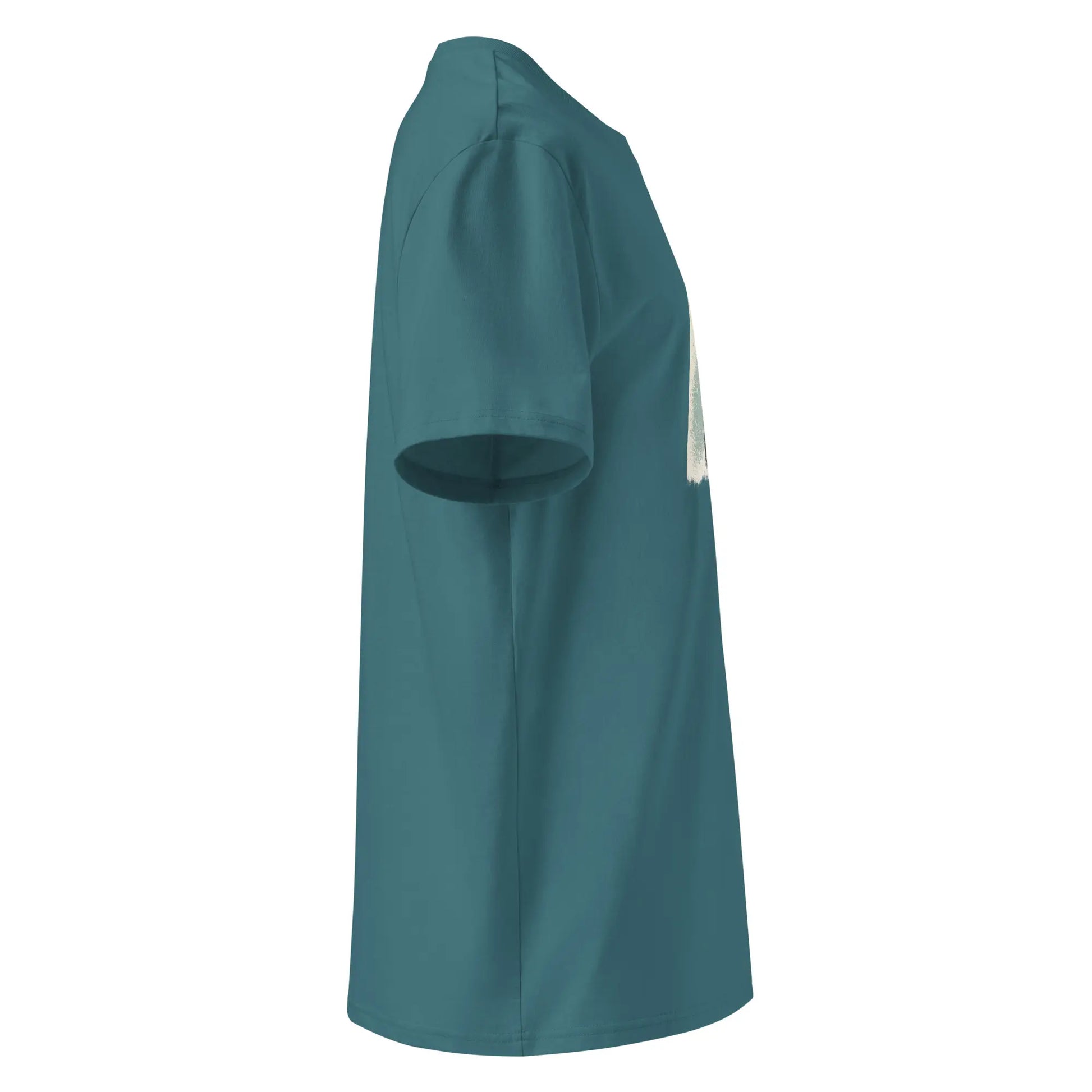 t-shirt premium coton bio femme homme shortboard côté coloris bleu