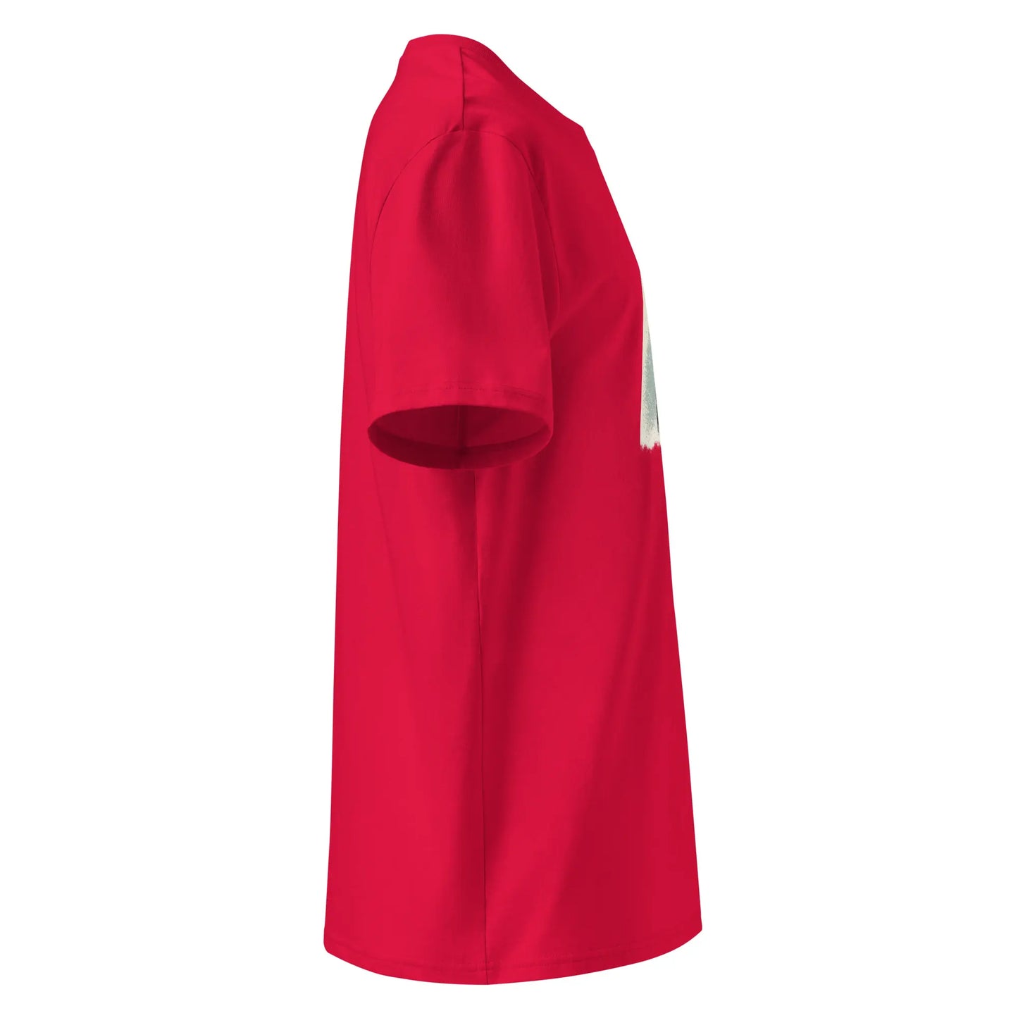 t-shirt premium coton bio femme homme shortboard côté coloris rouge