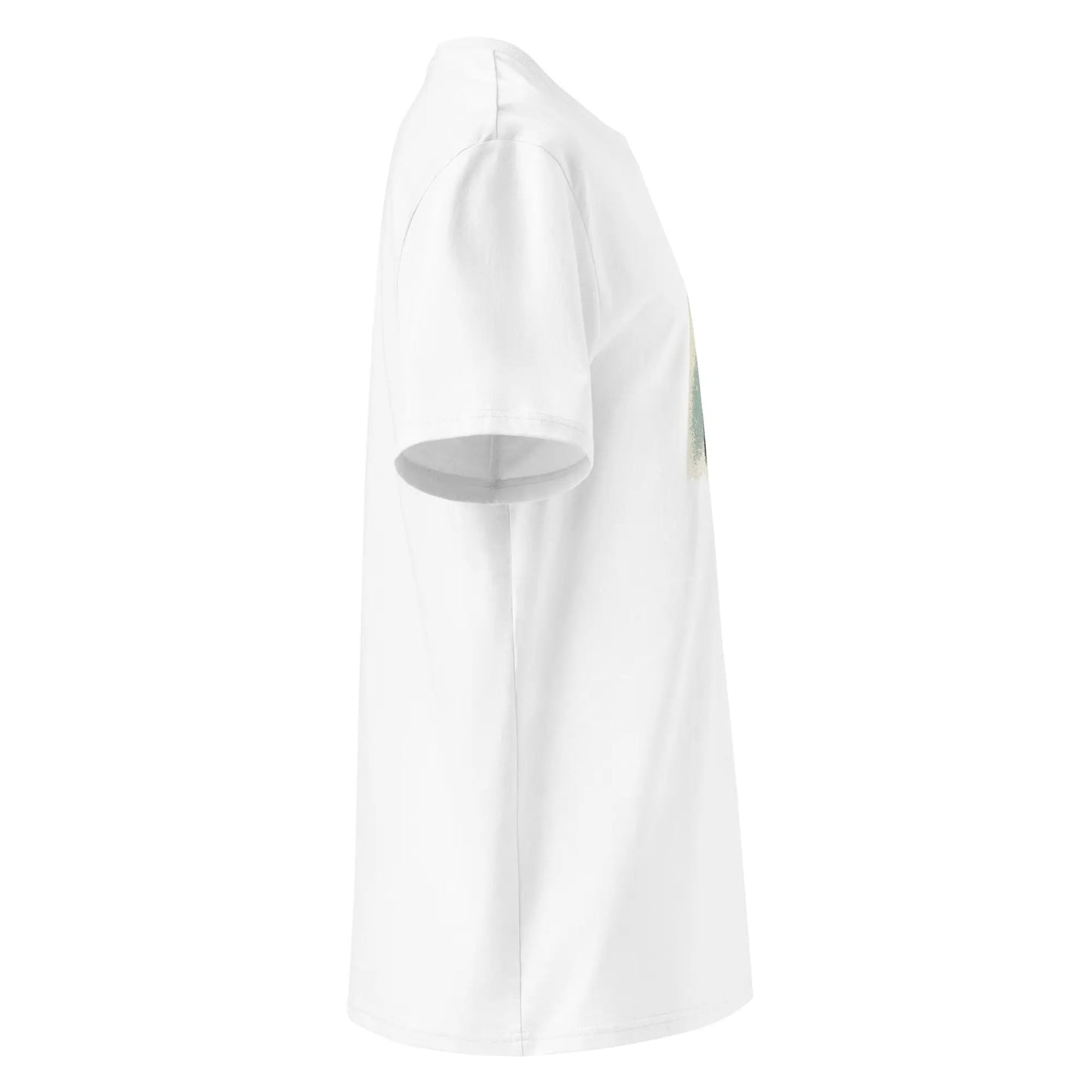 t-shirt premium coton bio femme homme shortboard côté coloris blanc