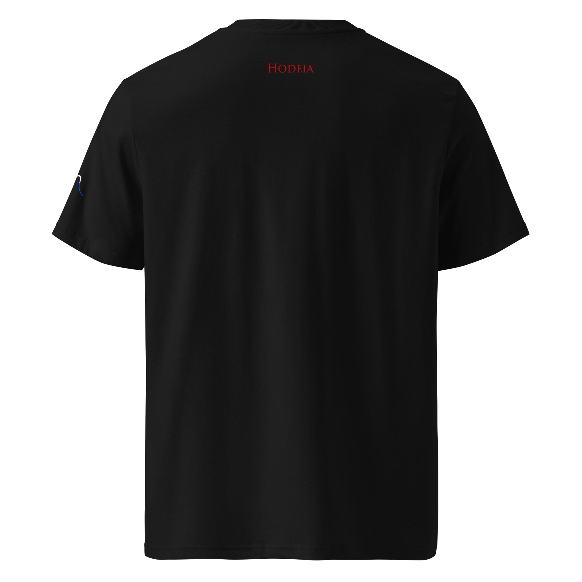 t-shirt premium coton bio femme homme surf fishtail dos coloris noir