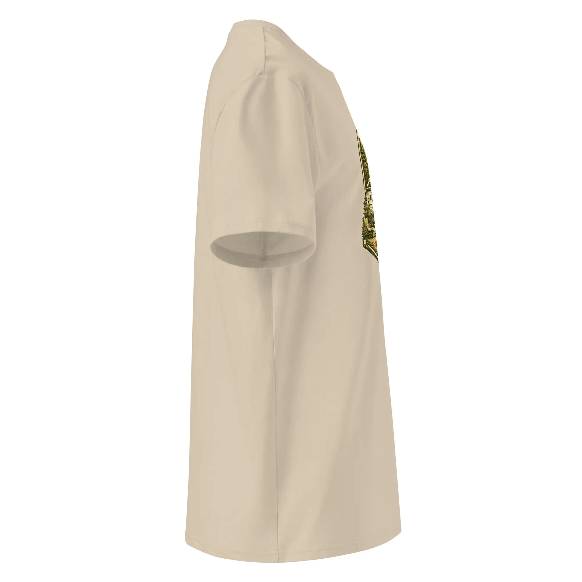 t-shirt premium coton bio femme homme vanlife côté coloris beige
