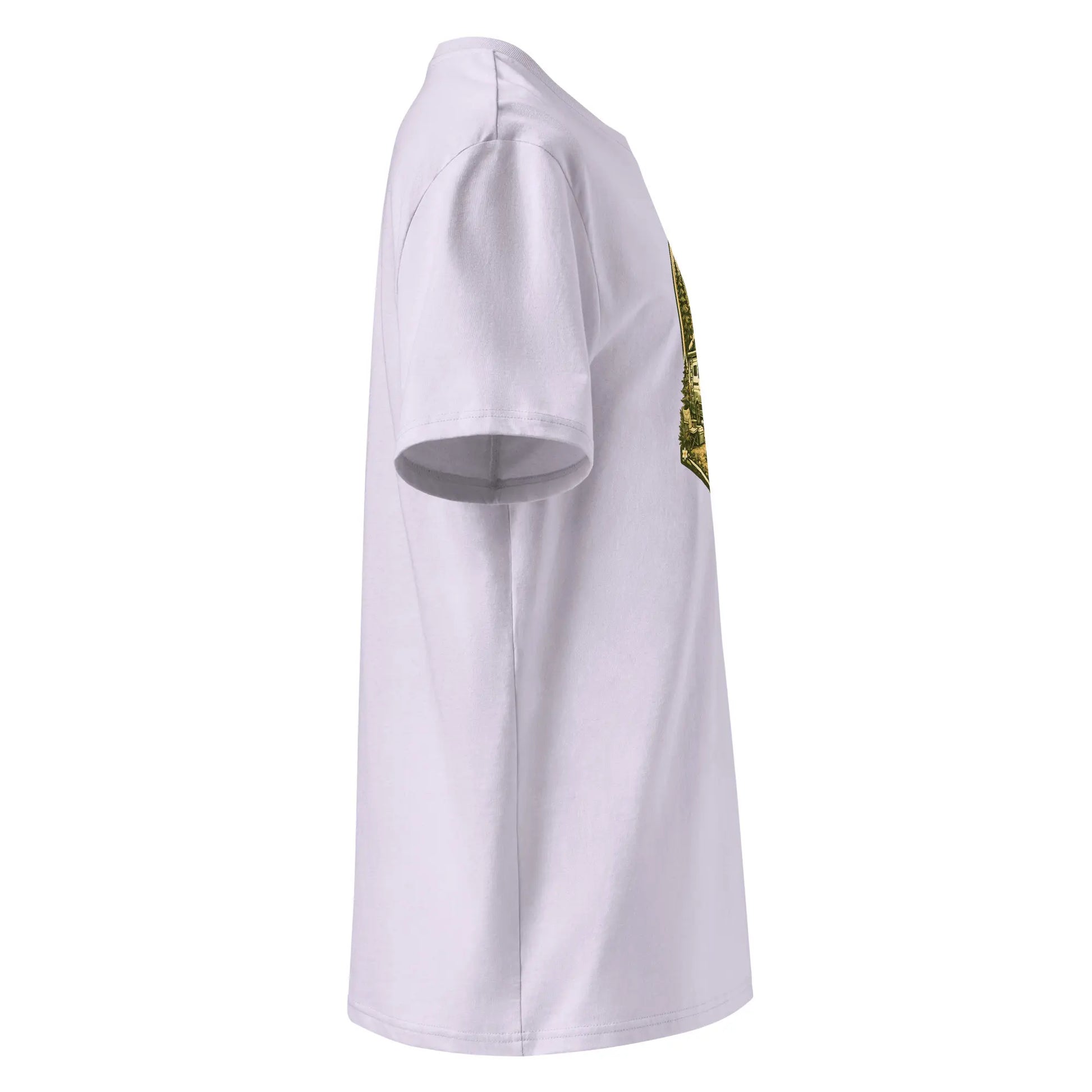 t-shirt premium coton bio femme homme vanlife côté coloris mauve clair