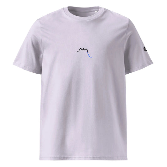 t-shirt premium coton bio femme homme zk face coloris mauve clair