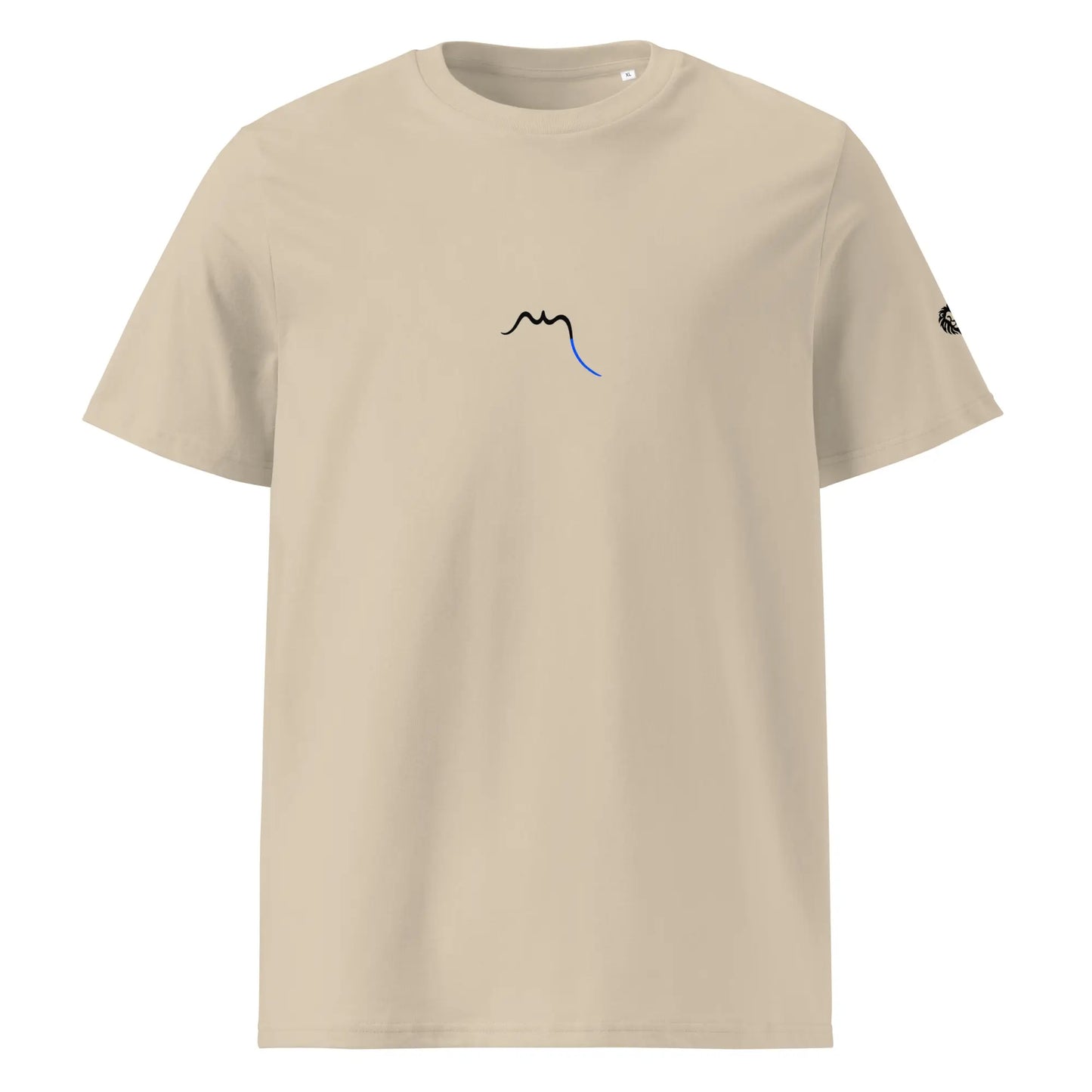 t-shirt premium coton bio femme homme zk face coloris beige