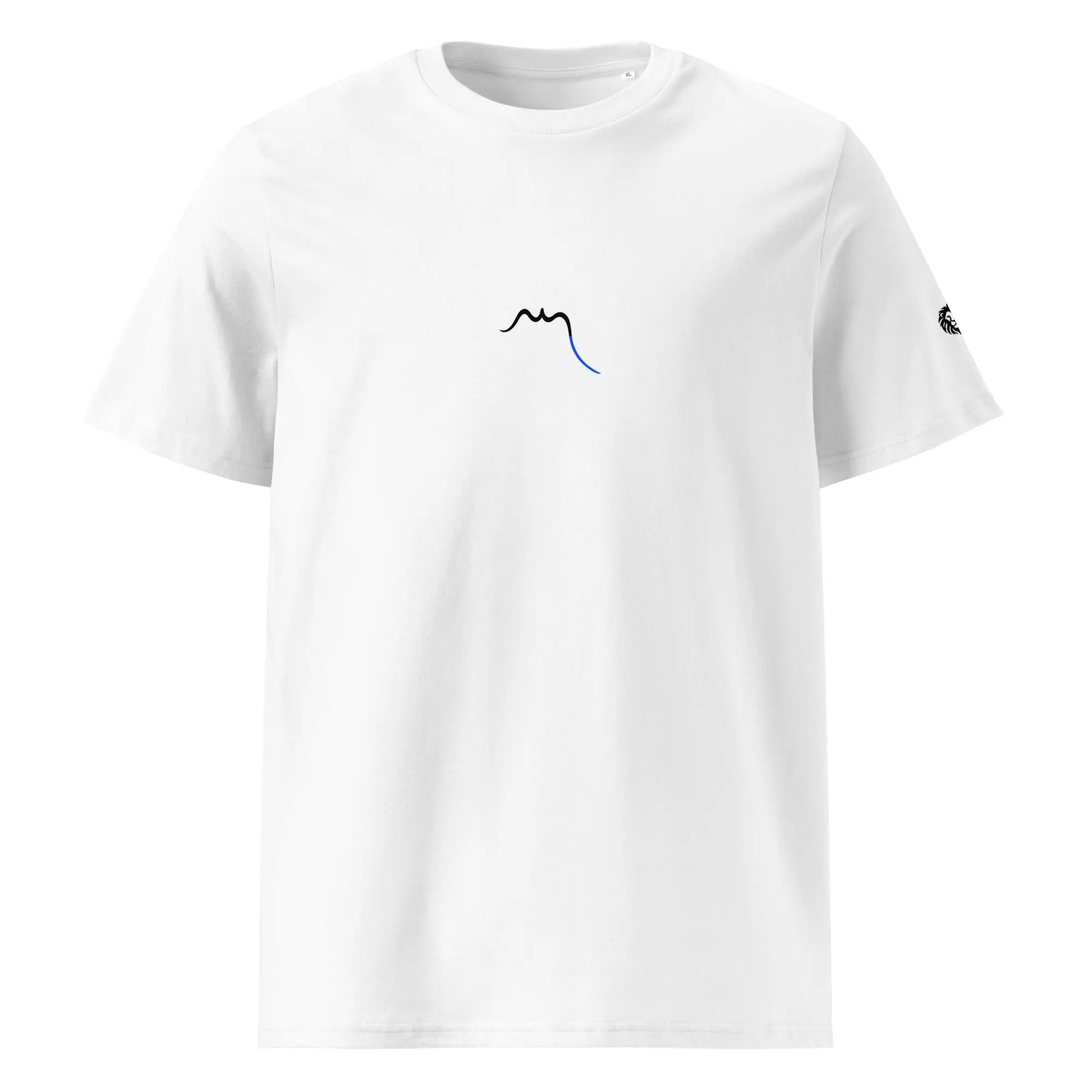 t-shirt premium coton bio femme homme zk face coloris blanc