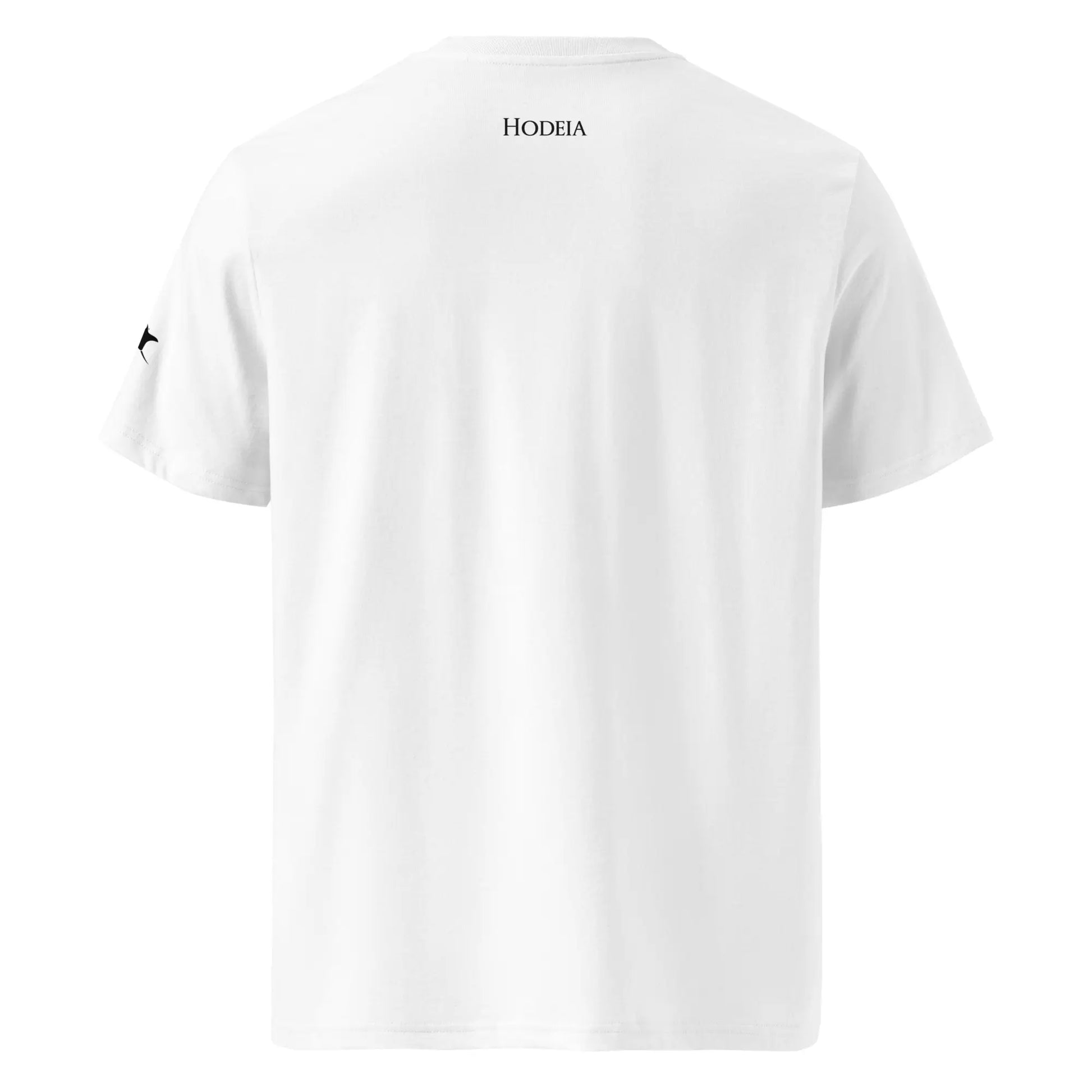 vue de dos du t-shirt premium en coton bio manta coloris blanc