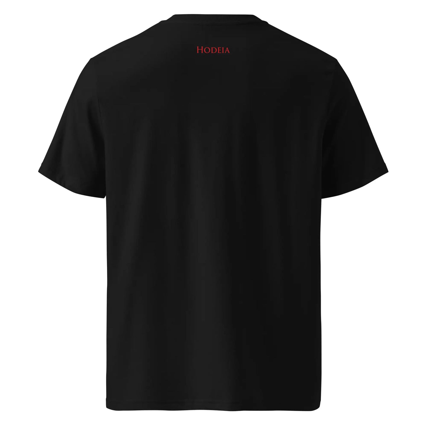 vue de dos du t-shirt premium en coton bio zéro coloris noir