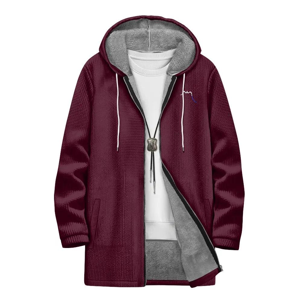 veste polaire longue homme chili face coloris rouge bordeaux