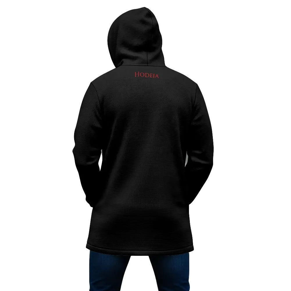 veste polaire longue homme chili portée dos coloris noir
