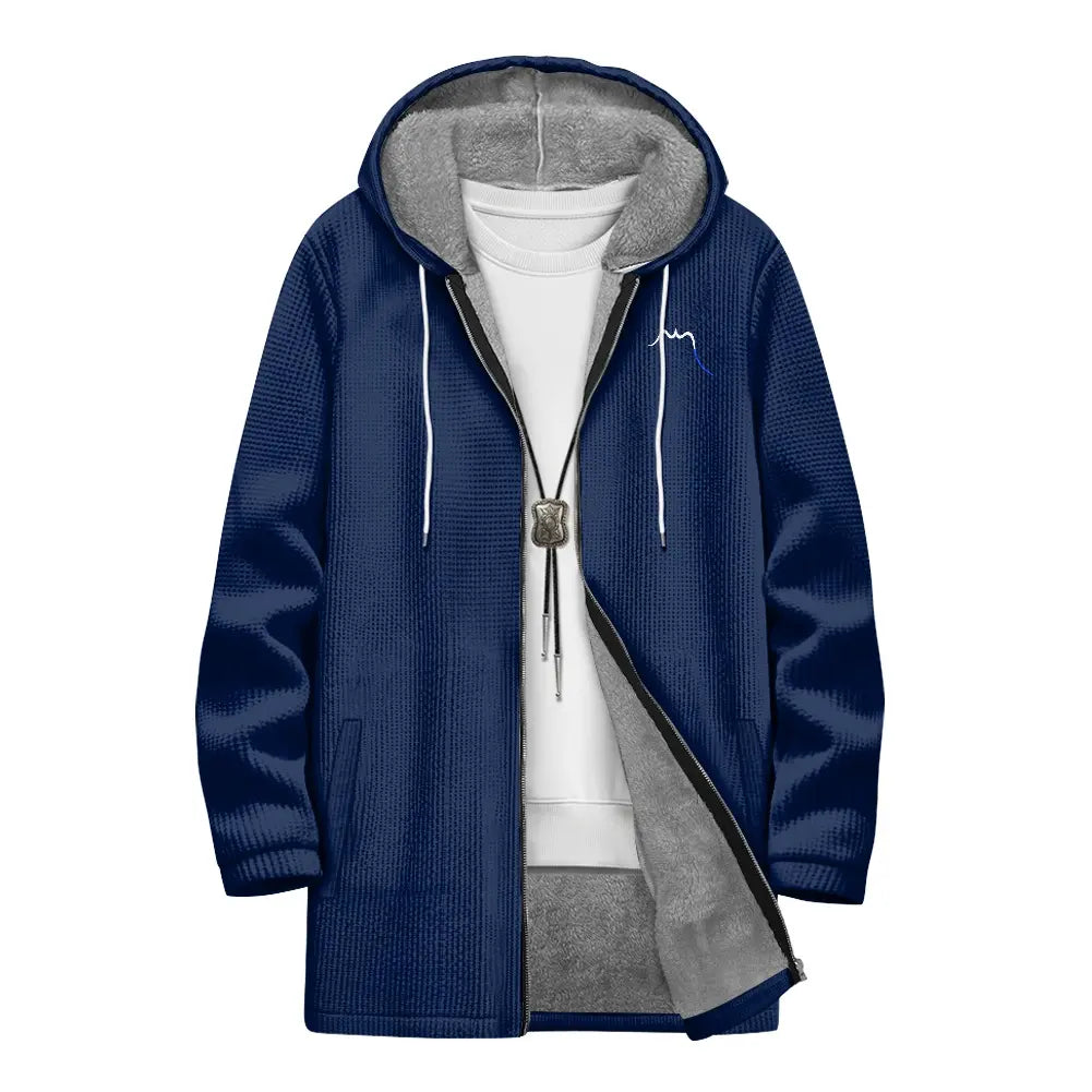 veste polaire longue homme chili face coloris bleu marine