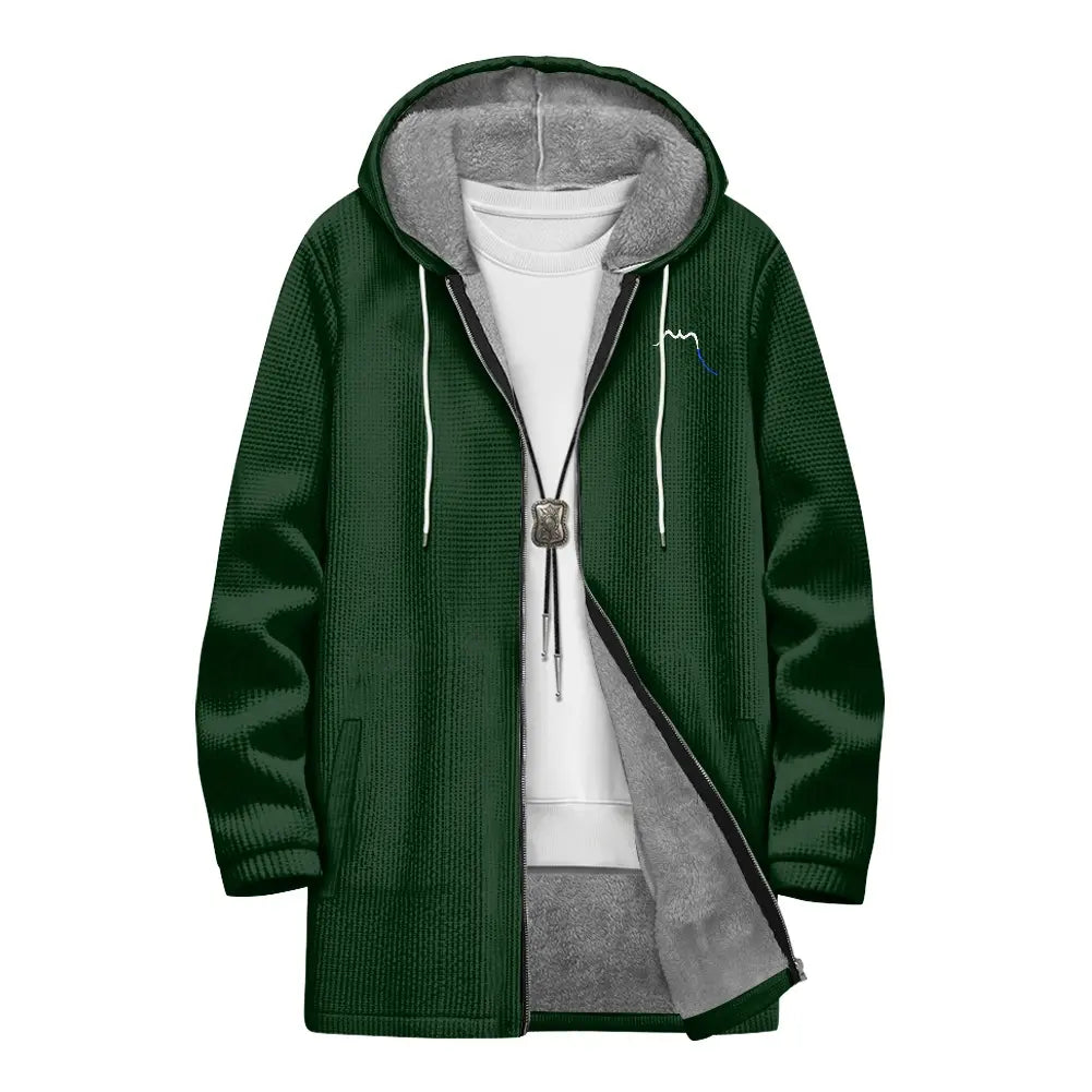 veste polaire longue homme chili face coloris vert forêt